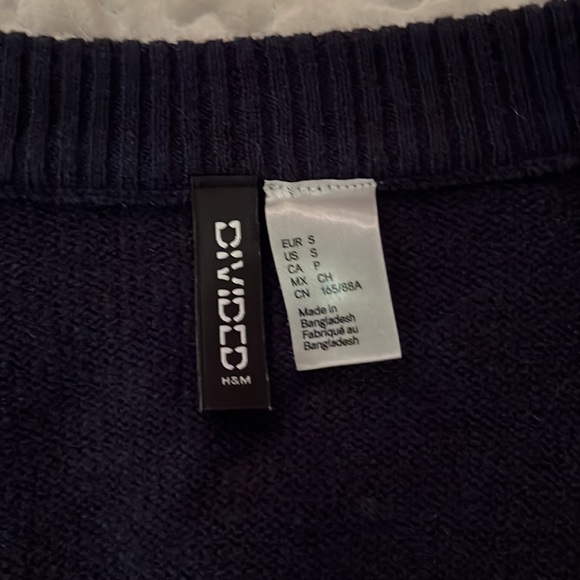 h&m cropped argyle cardigan - Picture 3 of 4